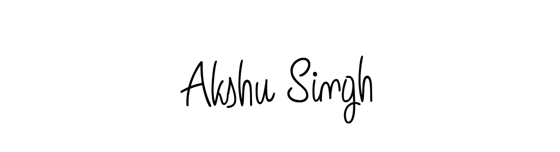 Akshu Singh stylish signature style. Best Handwritten Sign (Angelique-Rose-font-FFP) for my name. Handwritten Signature Collection Ideas for my name Akshu Singh. Akshu Singh signature style 5 images and pictures png