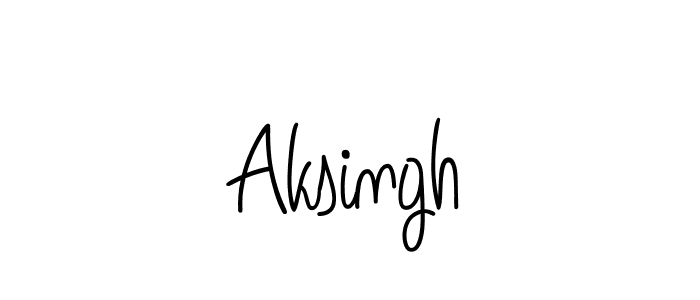 Design your own signature with our free online signature maker. With this signature software, you can create a handwritten (Angelique-Rose-font-FFP) signature for name Aksingh. Aksingh signature style 5 images and pictures png