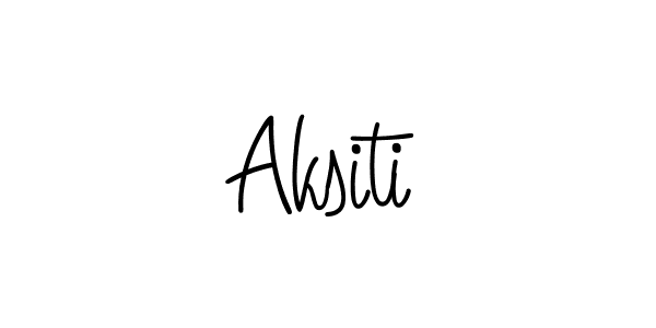 Use a signature maker to create a handwritten signature online. With this signature software, you can design (Angelique-Rose-font-FFP) your own signature for name Aksiti. Aksiti signature style 5 images and pictures png