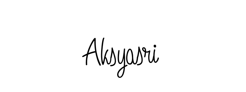 How to make Aksyasri signature? Angelique-Rose-font-FFP is a professional autograph style. Create handwritten signature for Aksyasri name. Aksyasri signature style 5 images and pictures png