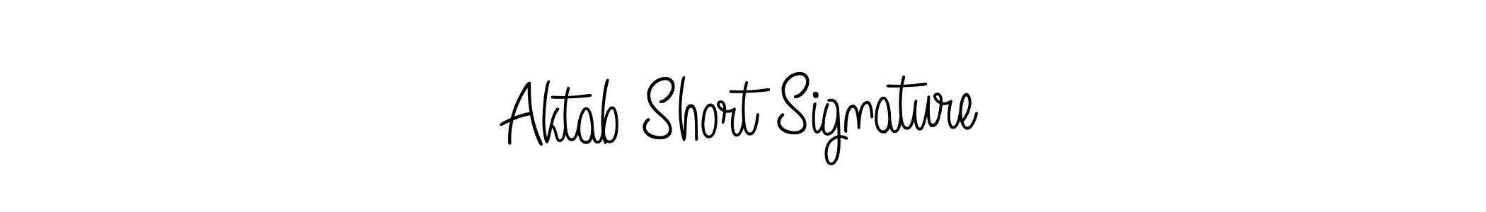 How to make Aktab Short Signature signature? Angelique-Rose-font-FFP is a professional autograph style. Create handwritten signature for Aktab Short Signature name. Aktab Short Signature signature style 5 images and pictures png