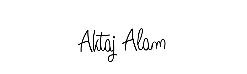 How to make Aktaj Alam name signature. Use Angelique-Rose-font-FFP style for creating short signs online. This is the latest handwritten sign. Aktaj Alam signature style 5 images and pictures png