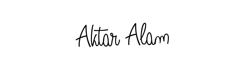 You should practise on your own different ways (Angelique-Rose-font-FFP) to write your name (Aktar Alam) in signature. don't let someone else do it for you. Aktar Alam signature style 5 images and pictures png