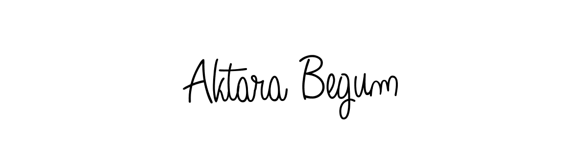 Use a signature maker to create a handwritten signature online. With this signature software, you can design (Angelique-Rose-font-FFP) your own signature for name Aktara Begum. Aktara Begum signature style 5 images and pictures png