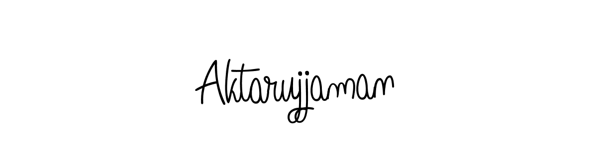 Create a beautiful signature design for name Aktarujjaman. With this signature (Angelique-Rose-font-FFP) fonts, you can make a handwritten signature for free. Aktarujjaman signature style 5 images and pictures png