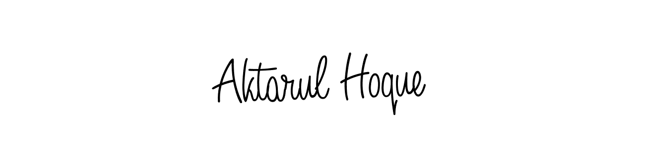 Also we have Aktarul Hoque name is the best signature style. Create professional handwritten signature collection using Angelique-Rose-font-FFP autograph style. Aktarul Hoque signature style 5 images and pictures png