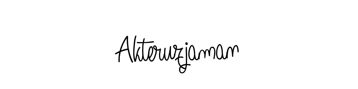 How to make Akteruzjaman name signature. Use Angelique-Rose-font-FFP style for creating short signs online. This is the latest handwritten sign. Akteruzjaman signature style 5 images and pictures png