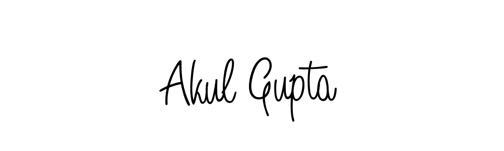 The best way (Angelique-Rose-font-FFP) to make a short signature is to pick only two or three words in your name. The name Akul Gupta include a total of six letters. For converting this name. Akul Gupta signature style 5 images and pictures png