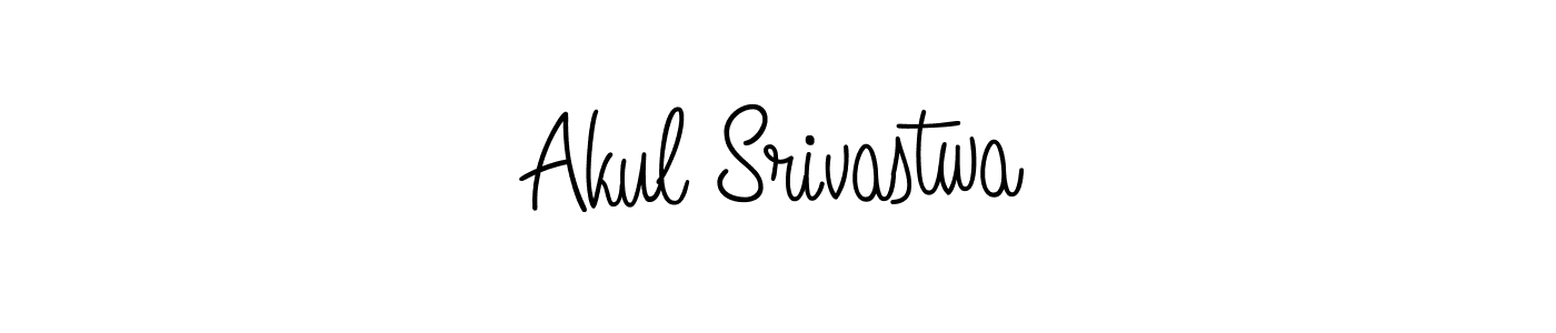 Akul Srivastwa stylish signature style. Best Handwritten Sign (Angelique-Rose-font-FFP) for my name. Handwritten Signature Collection Ideas for my name Akul Srivastwa. Akul Srivastwa signature style 5 images and pictures png