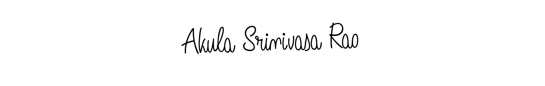 Create a beautiful signature design for name Akula Srinivasa Rao. With this signature (Angelique-Rose-font-FFP) fonts, you can make a handwritten signature for free. Akula Srinivasa Rao signature style 5 images and pictures png