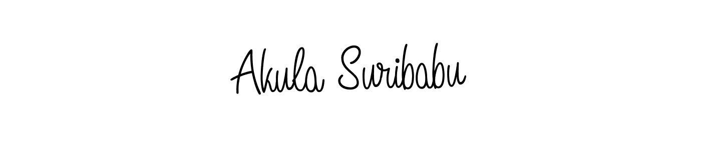 How to Draw Akula Suribabu signature style? Angelique-Rose-font-FFP is a latest design signature styles for name Akula Suribabu. Akula Suribabu signature style 5 images and pictures png