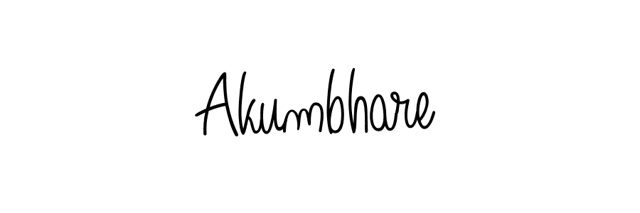 Make a beautiful signature design for name Akumbhare. Use this online signature maker to create a handwritten signature for free. Akumbhare signature style 5 images and pictures png
