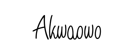The Angelique-Rose-font-FFP handwriting style adds charm and authenticity to name Akwaowo. A wonderful choice for personal thank-you notes. Akwaowo signature style 5 images and pictures png