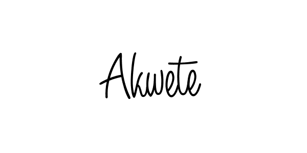 The best way (Angelique-Rose-font-FFP) to make a short signature is to pick only two or three words in your name. The name Akwete include a total of six letters. For converting this name. Akwete signature style 5 images and pictures png