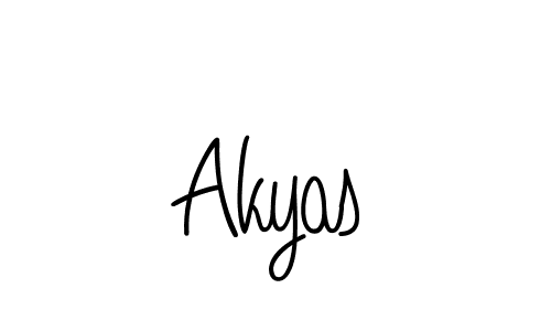 Create a beautiful signature design for name Akyas. With this signature (Angelique-Rose-font-FFP) fonts, you can make a handwritten signature for free. Akyas signature style 5 images and pictures png