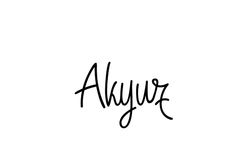 Make a short Akyuz signature style. Manage your documents anywhere anytime using Angelique-Rose-font-FFP. Create and add eSignatures, submit forms, share and send files easily. Akyuz signature style 5 images and pictures png