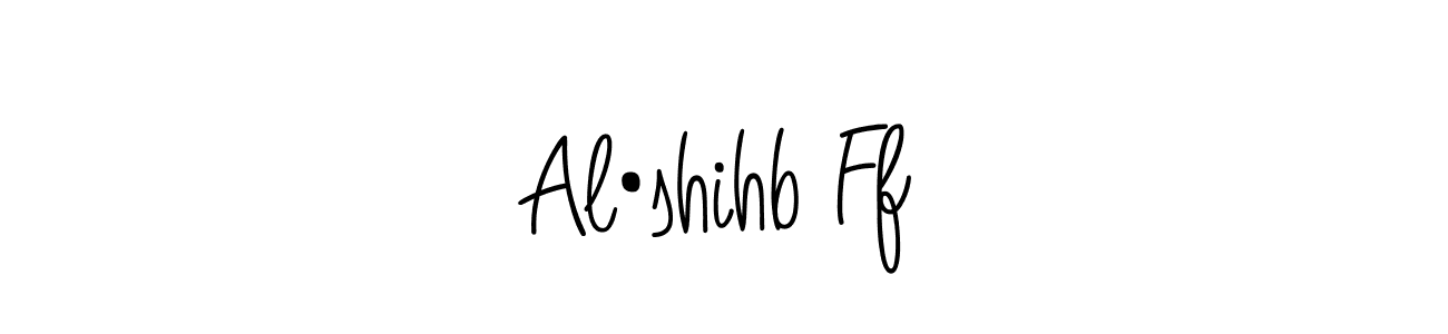 Design your own signature with our free online signature maker. With this signature software, you can create a handwritten (Angelique-Rose-font-FFP) signature for name Al•shihb Ff. Al•shihb Ff signature style 5 images and pictures png