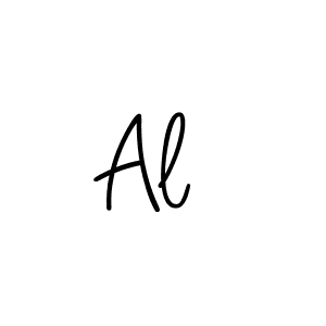 How to make Al  name signature. Use Angelique-Rose-font-FFP style for creating short signs online. This is the latest handwritten sign. Al  signature style 5 images and pictures png