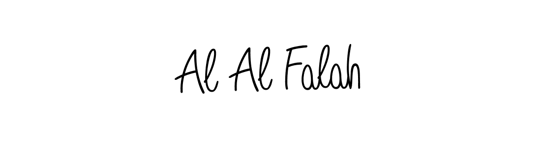 How to make Al Al Falah name signature. Use Angelique-Rose-font-FFP style for creating short signs online. This is the latest handwritten sign. Al Al Falah signature style 5 images and pictures png