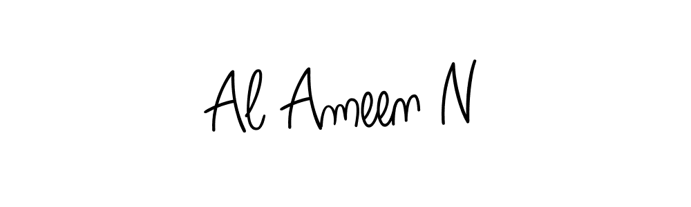 Al Ameen N stylish signature style. Best Handwritten Sign (Angelique-Rose-font-FFP) for my name. Handwritten Signature Collection Ideas for my name Al Ameen N. Al Ameen N signature style 5 images and pictures png