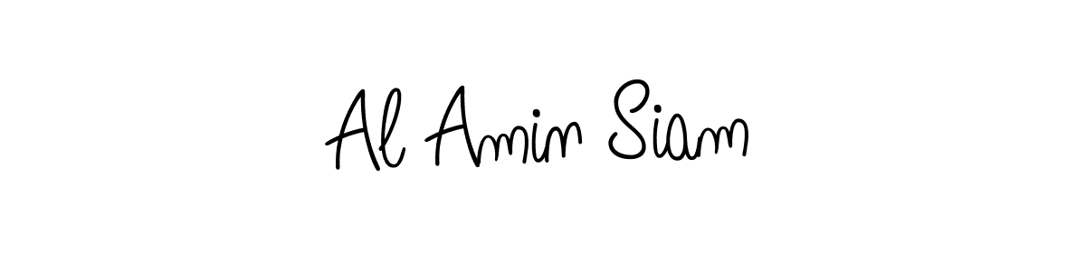 The best way (Angelique-Rose-font-FFP) to make a short signature is to pick only two or three words in your name. The name Al Amin Siam include a total of six letters. For converting this name. Al Amin Siam signature style 5 images and pictures png