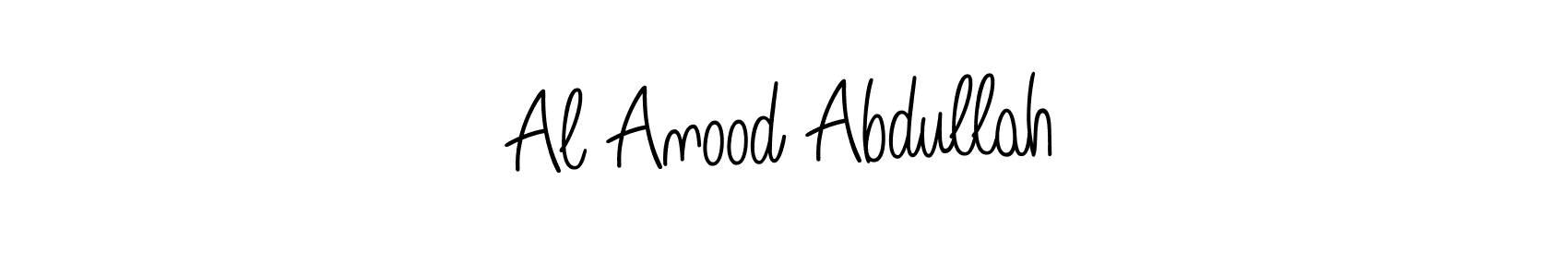 Create a beautiful signature design for name Al Anood Abdullah. With this signature (Angelique-Rose-font-FFP) fonts, you can make a handwritten signature for free. Al Anood Abdullah signature style 5 images and pictures png