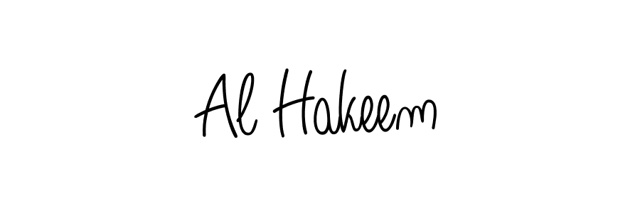 The best way (Angelique-Rose-font-FFP) to make a short signature is to pick only two or three words in your name. The name Al Hakeem include a total of six letters. For converting this name. Al Hakeem signature style 5 images and pictures png