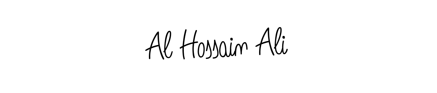 if you are searching for the best signature style for your name Al Hossain Ali. so please give up your signature search. here we have designed multiple signature styles  using Angelique-Rose-font-FFP. Al Hossain Ali signature style 5 images and pictures png