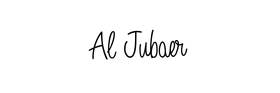 How to make Al Jubaer name signature. Use Angelique-Rose-font-FFP style for creating short signs online. This is the latest handwritten sign. Al Jubaer signature style 5 images and pictures png