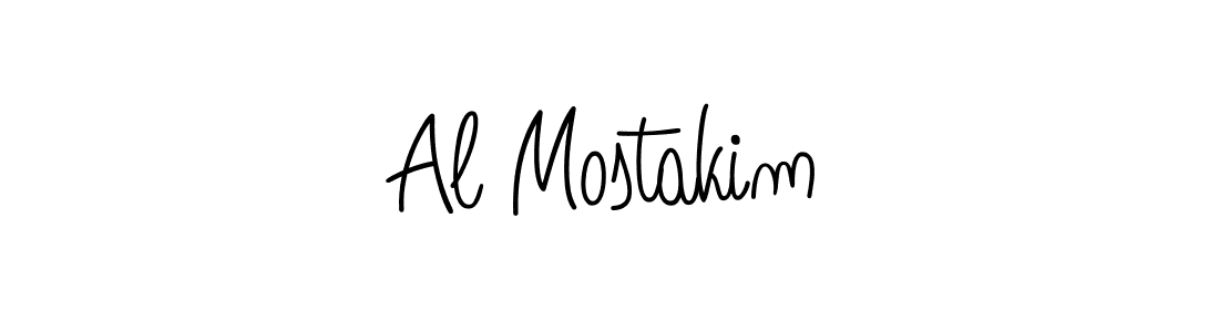 Create a beautiful signature design for name Al Mostakim. With this signature (Angelique-Rose-font-FFP) fonts, you can make a handwritten signature for free. Al Mostakim signature style 5 images and pictures png