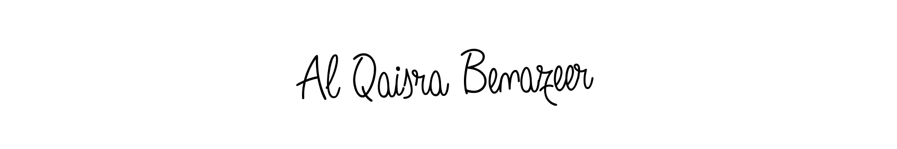 Check out images of Autograph of Al Qaisra Benazeer name. Actor Al Qaisra Benazeer Signature Style. Angelique-Rose-font-FFP is a professional sign style online. Al Qaisra Benazeer signature style 5 images and pictures png