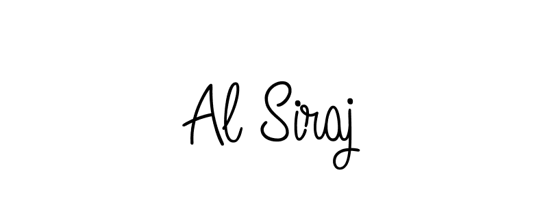 Make a beautiful signature design for name Al Siraj. With this signature (Angelique-Rose-font-FFP) style, you can create a handwritten signature for free. Al Siraj signature style 5 images and pictures png