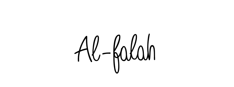 Create a beautiful signature design for name Al-falah. With this signature (Angelique-Rose-font-FFP) fonts, you can make a handwritten signature for free. Al-falah signature style 5 images and pictures png