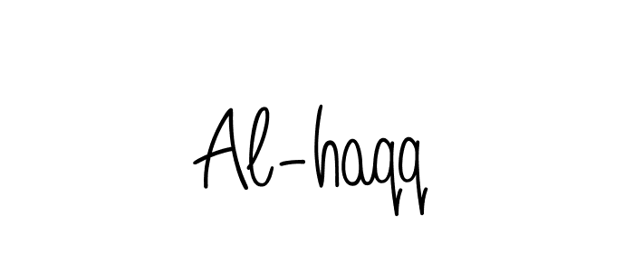 You should practise on your own different ways (Angelique-Rose-font-FFP) to write your name (Al-haqq) in signature. don't let someone else do it for you. Al-haqq signature style 5 images and pictures png