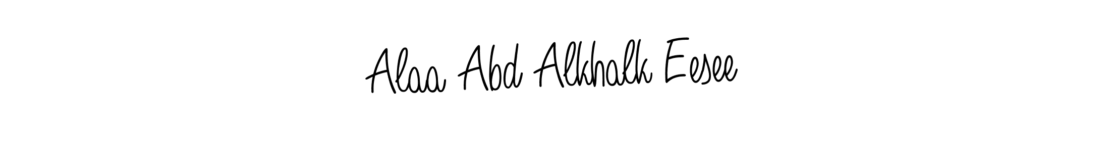 Check out images of Autograph of Alaa Abd Alkhalk Eesee name. Actor Alaa Abd Alkhalk Eesee Signature Style. Angelique-Rose-font-FFP is a professional sign style online. Alaa Abd Alkhalk Eesee signature style 5 images and pictures png