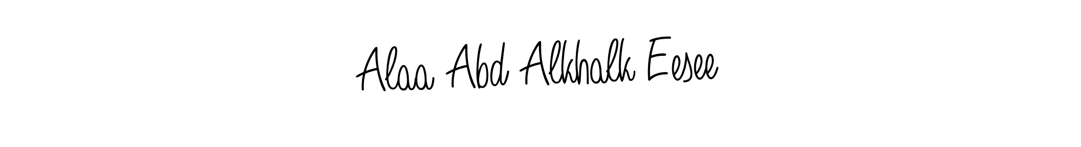 It looks lik you need a new signature style for name Alaa Abd Alkhalk Eesee. Design unique handwritten (Angelique-Rose-font-FFP) signature with our free signature maker in just a few clicks. Alaa Abd Alkhalk Eesee signature style 5 images and pictures png