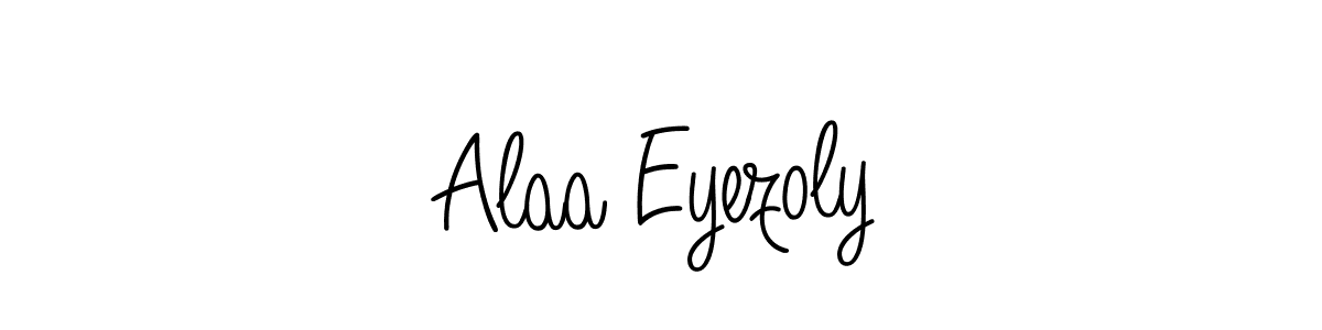 Alaa Eyezoly stylish signature style. Best Handwritten Sign (Angelique-Rose-font-FFP) for my name. Handwritten Signature Collection Ideas for my name Alaa Eyezoly. Alaa Eyezoly signature style 5 images and pictures png