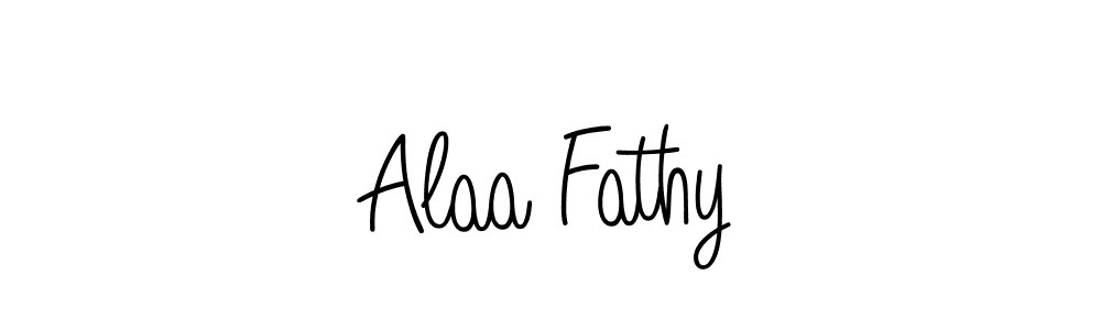 Design your own signature with our free online signature maker. With this signature software, you can create a handwritten (Angelique-Rose-font-FFP) signature for name Alaa Fathy. Alaa Fathy signature style 5 images and pictures png