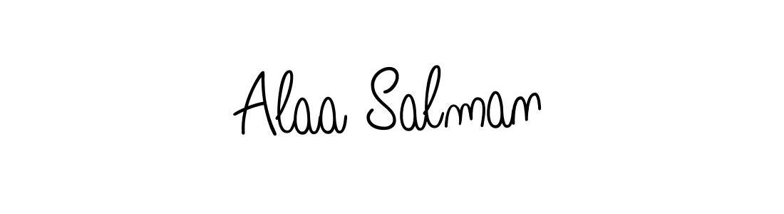 How to Draw Alaa Salman signature style? Angelique-Rose-font-FFP is a latest design signature styles for name Alaa Salman. Alaa Salman signature style 5 images and pictures png