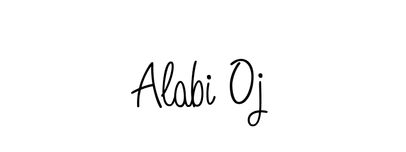 The best way (Angelique-Rose-font-FFP) to make a short signature is to pick only two or three words in your name. The name Alabi Oj include a total of six letters. For converting this name. Alabi Oj signature style 5 images and pictures png