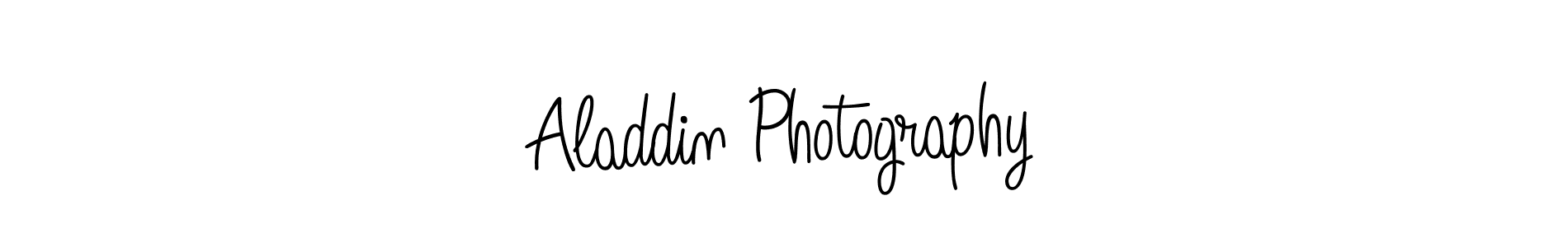 Make a beautiful signature design for name Aladdin Photography. With this signature (Angelique-Rose-font-FFP) style, you can create a handwritten signature for free. Aladdin Photography signature style 5 images and pictures png