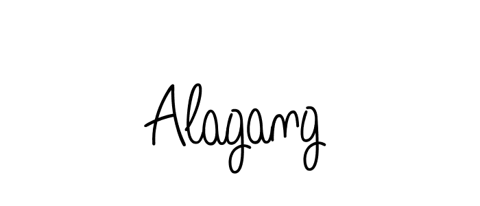 Make a beautiful signature design for name Alagang. With this signature (Angelique-Rose-font-FFP) style, you can create a handwritten signature for free. Alagang signature style 5 images and pictures png