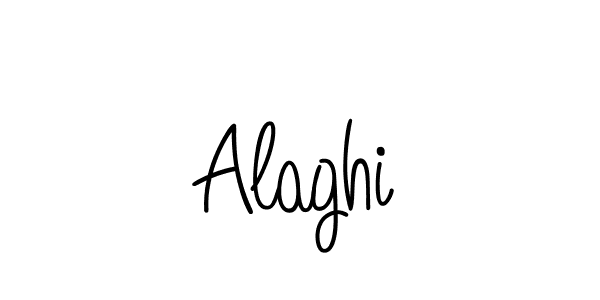 How to make Alaghi name signature. Use Angelique-Rose-font-FFP style for creating short signs online. This is the latest handwritten sign. Alaghi signature style 5 images and pictures png