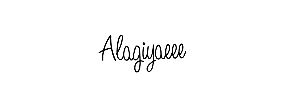 How to make Alagiyaeee name signature. Use Angelique-Rose-font-FFP style for creating short signs online. This is the latest handwritten sign. Alagiyaeee signature style 5 images and pictures png