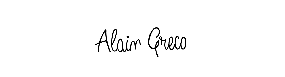 How to make Alain Greco signature? Angelique-Rose-font-FFP is a professional autograph style. Create handwritten signature for Alain Greco name. Alain Greco signature style 5 images and pictures png