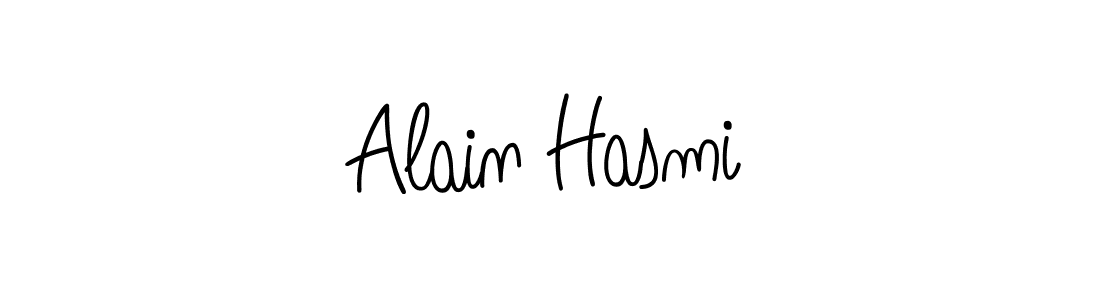 Design your own signature with our free online signature maker. With this signature software, you can create a handwritten (Angelique-Rose-font-FFP) signature for name Alain Hasmi. Alain Hasmi signature style 5 images and pictures png