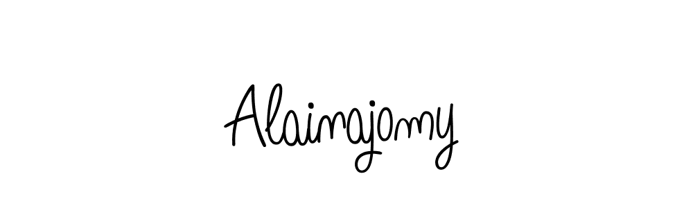 Create a beautiful signature design for name Alainajomy. With this signature (Angelique-Rose-font-FFP) fonts, you can make a handwritten signature for free. Alainajomy signature style 5 images and pictures png