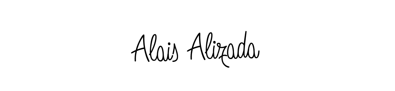 The best way (Angelique-Rose-font-FFP) to make a short signature is to pick only two or three words in your name. The name Alais Alizada include a total of six letters. For converting this name. Alais Alizada signature style 5 images and pictures png