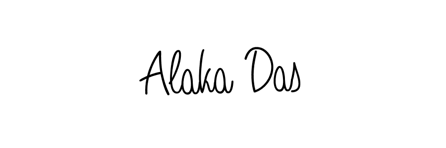 Make a beautiful signature design for name Alaka Das. With this signature (Angelique-Rose-font-FFP) style, you can create a handwritten signature for free. Alaka Das signature style 5 images and pictures png