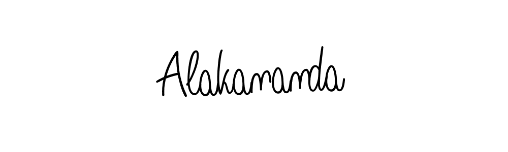 Make a beautiful signature design for name Alakananda. With this signature (Angelique-Rose-font-FFP) style, you can create a handwritten signature for free. Alakananda signature style 5 images and pictures png